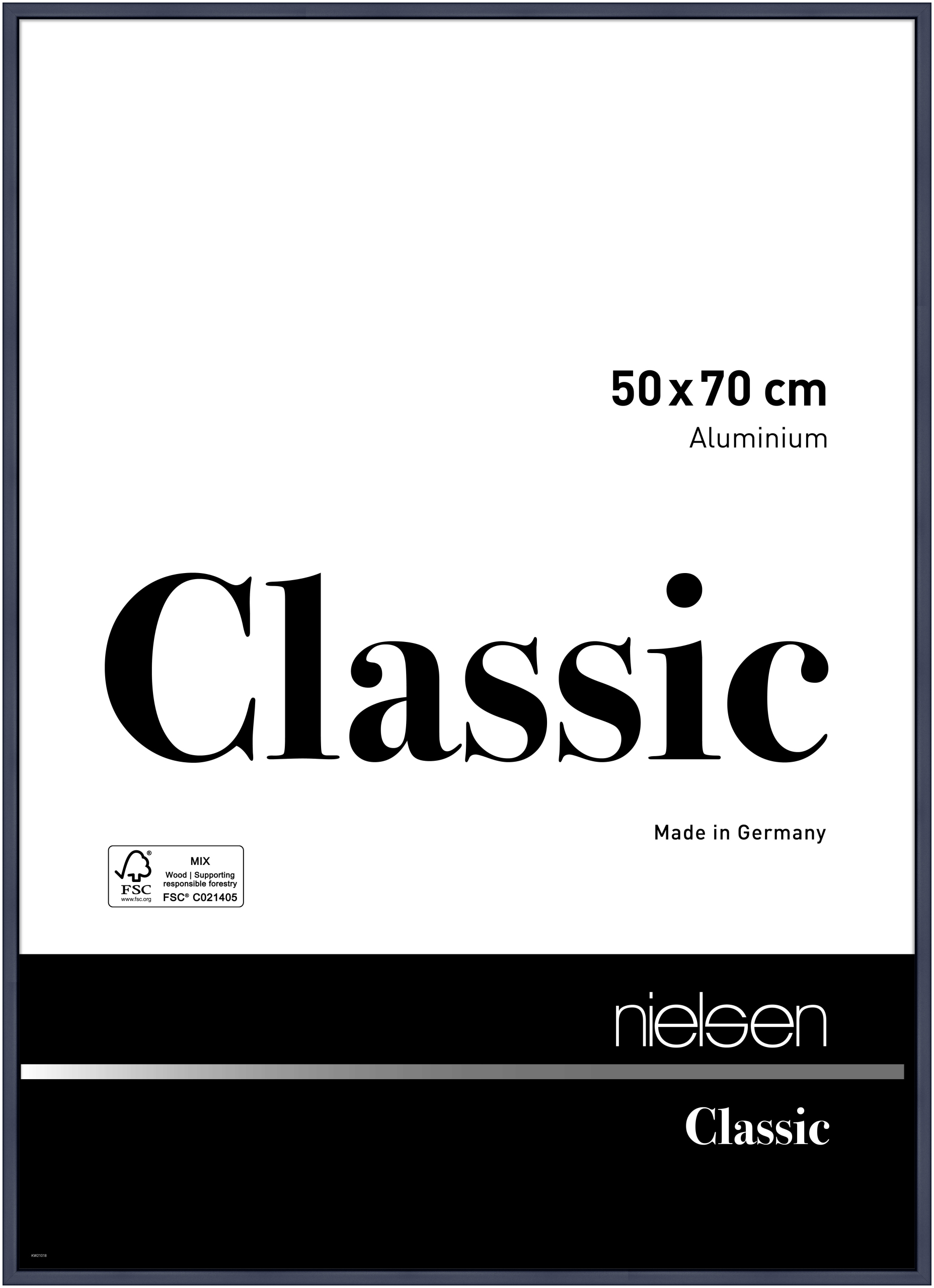 nielsen Aluminium Bilderrahmen Classic, 50x70 cm, Blu