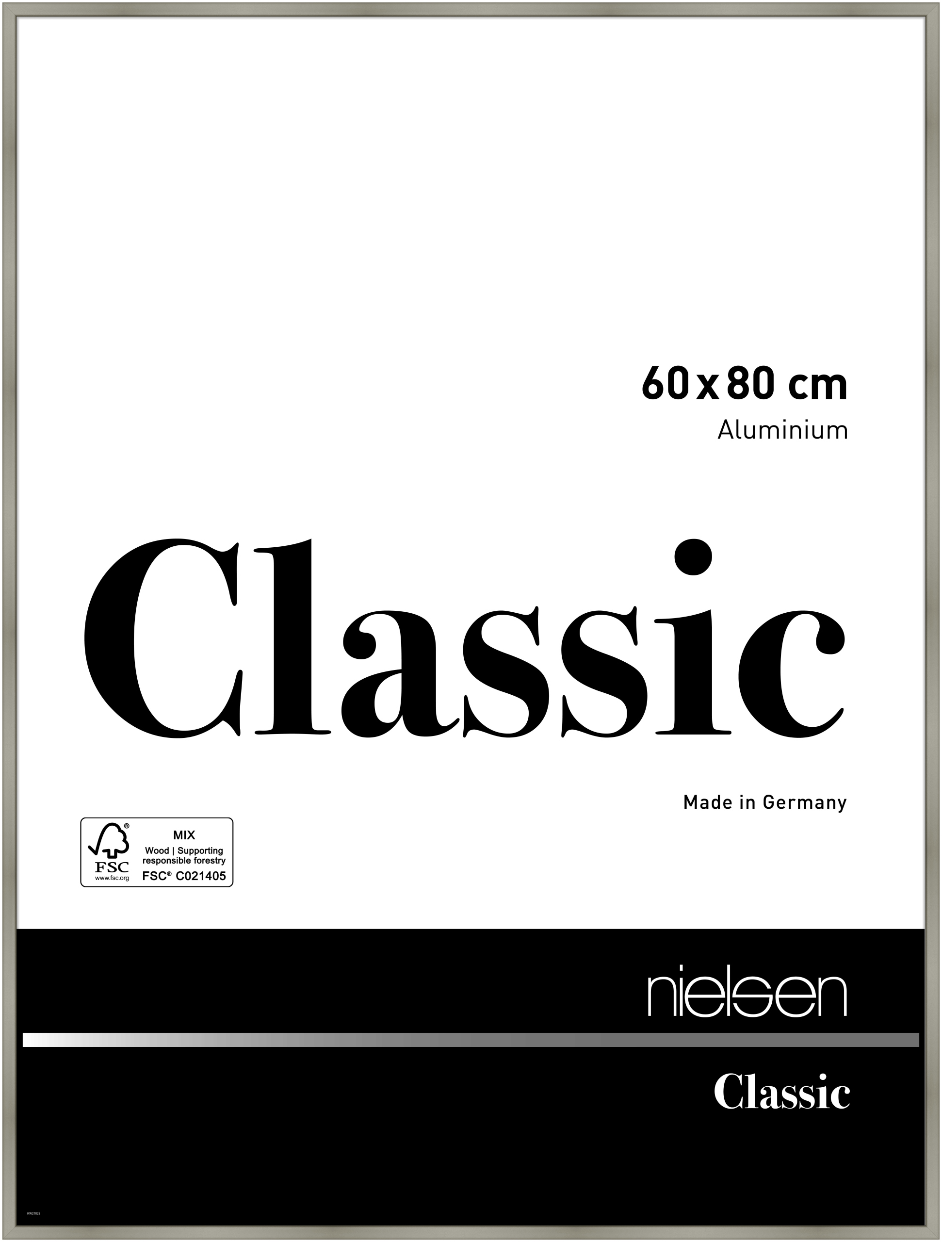 nielsen Aluminium Bilderrahmen Classic, 60x80 cm, Champagner