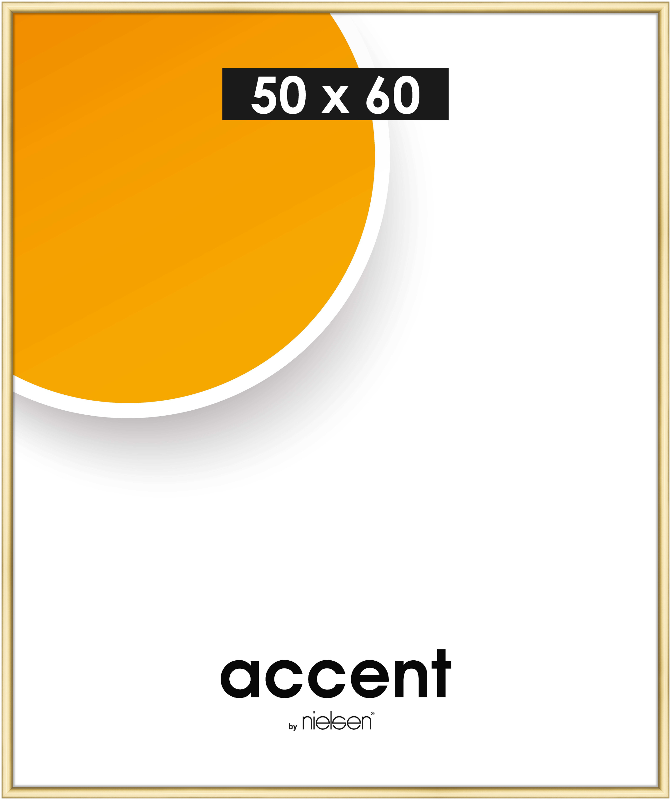 accent by nielsen Kunststoff Bilderrahmen Colorado Uni, 50x60 cm, Gold