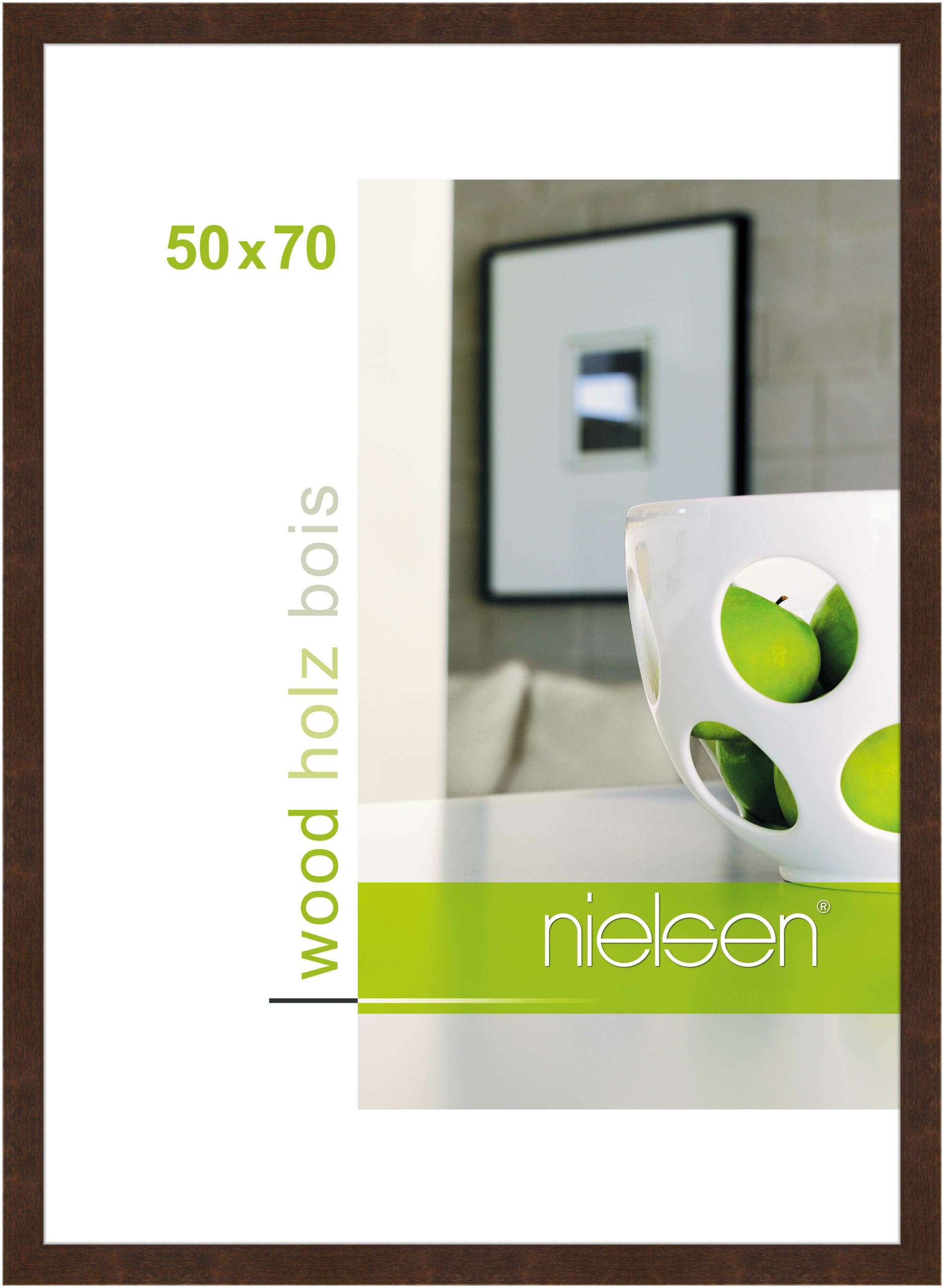 nielsen Holz Bilderrahmen Essential, 50x70 cm, Palisander