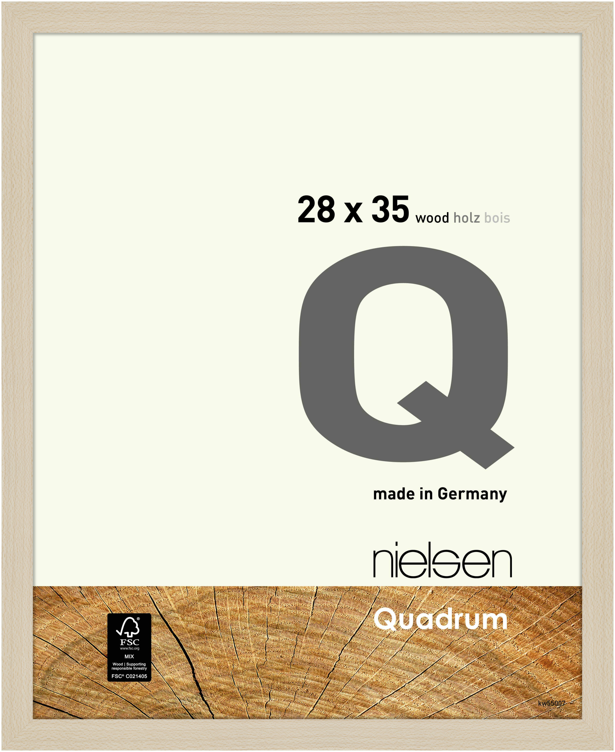 nielsen Holz Bilderrahmen Quadrum, 28x35 cm, Ahorn