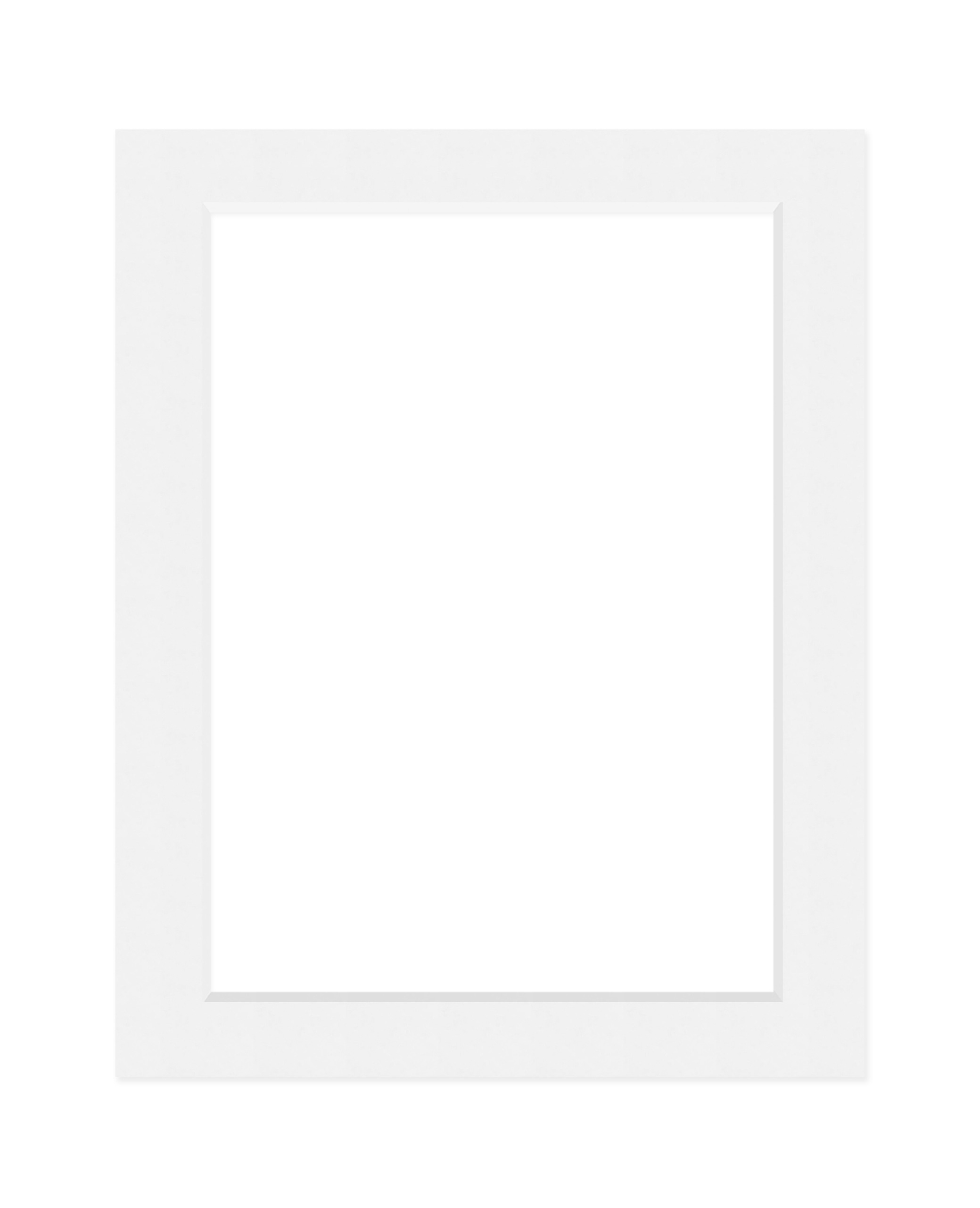 DEHA Design Passepartout 40x50 cm für Bilder im Format 30x40 cm, Hellweiß