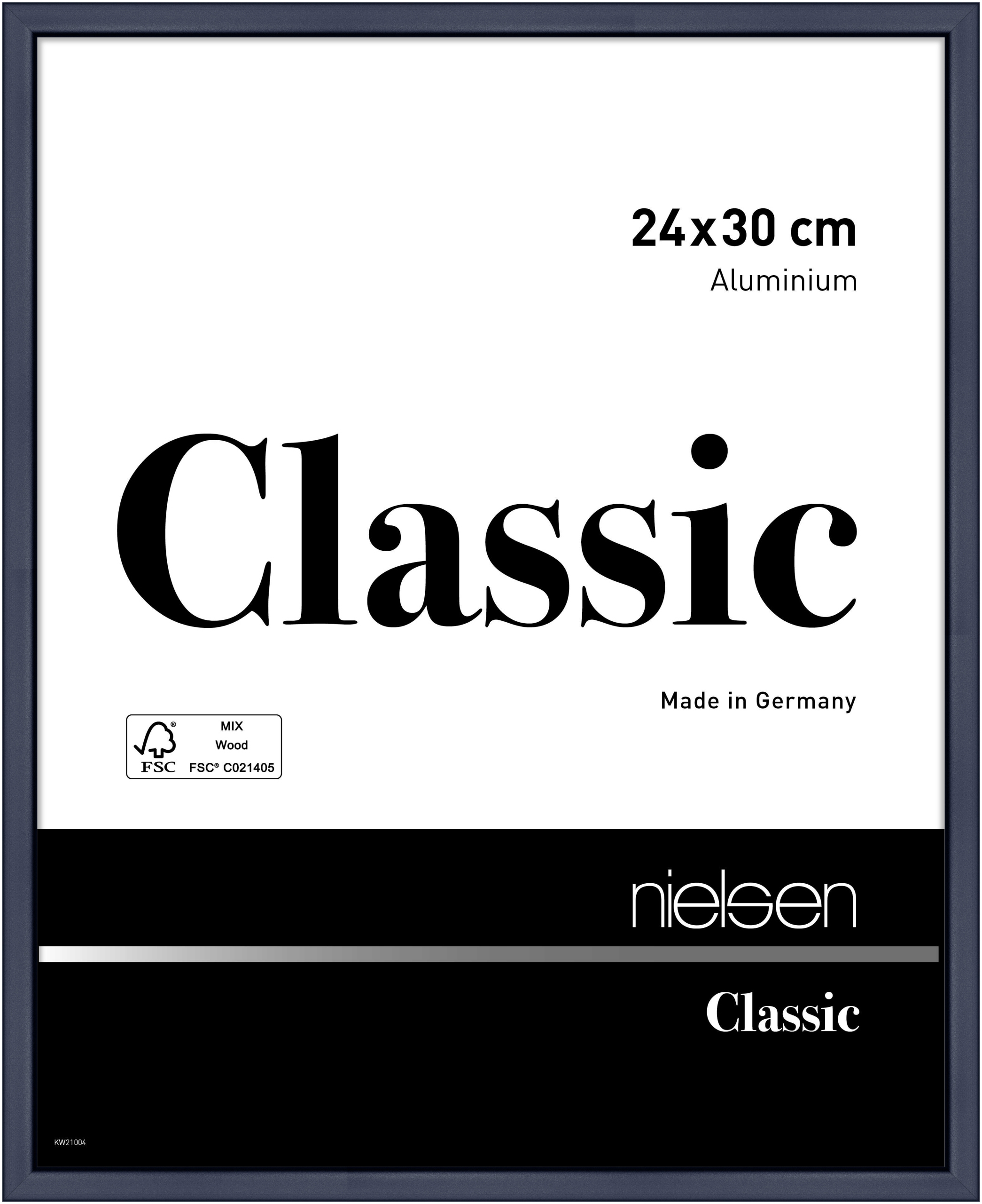 nielsen Aluminium Bilderrahmen Classic, 24x30 cm, Blu
