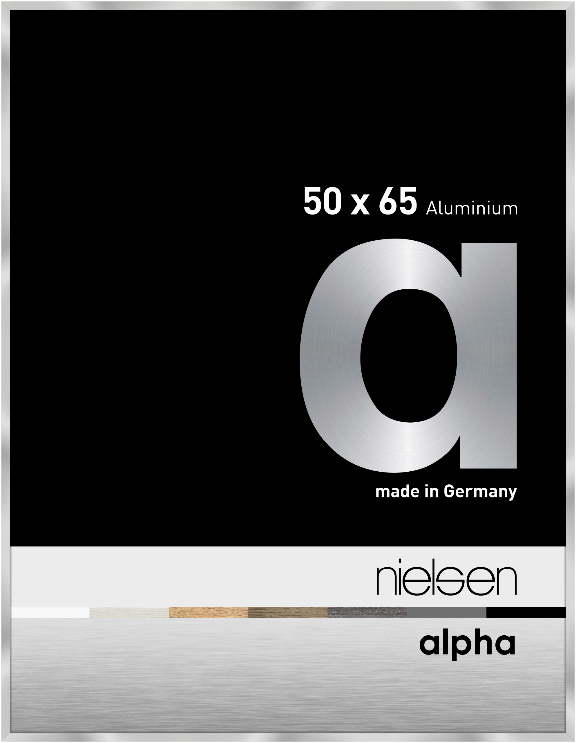 nielsen Aluminium Bilderrahmen Alpha, 50x65 cm, Silber