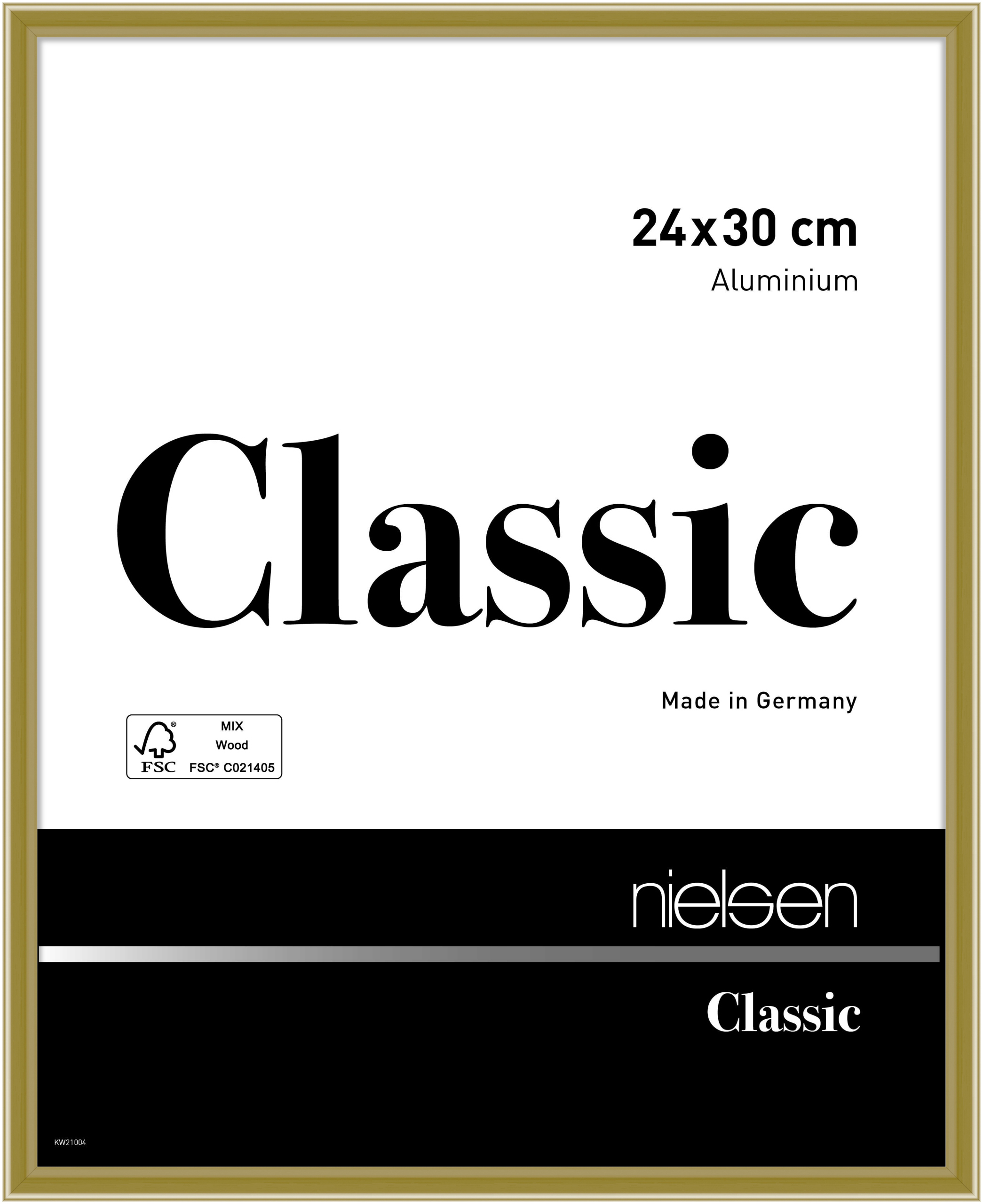 nielsen Aluminium Bilderrahmen Classic, 24x30 cm, Gold