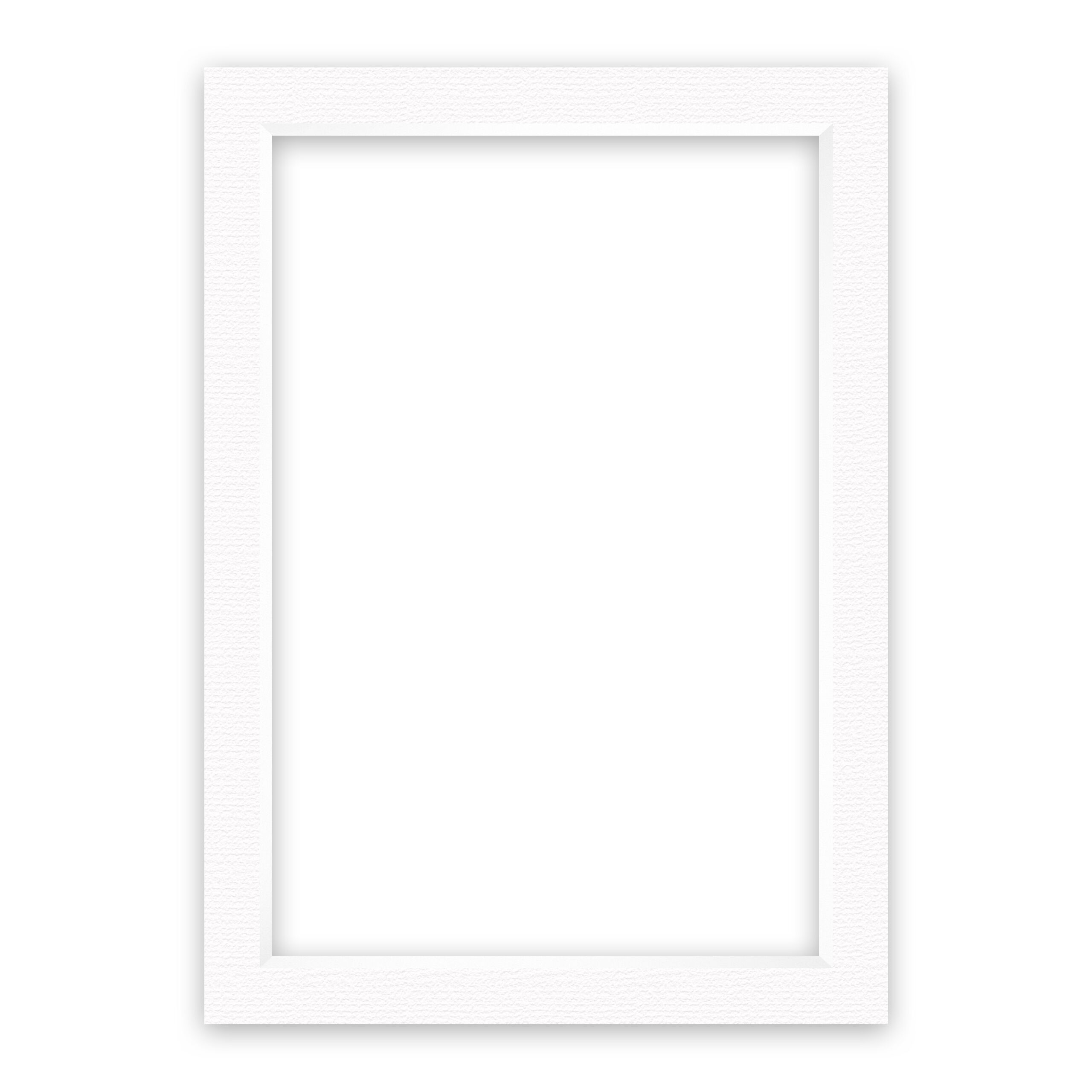 nielsen Conservation Passepartout 2,2 mm, Außenformat 50x70 cm für Bilder 40x60 cm, Polar weiß mit Struktur